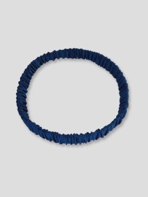 Jedwabna-opaska-do-włosów-mini-granatowa-SENSILK-01