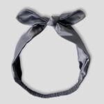 Jedwabna-opaska-do-włosów-wiązana-ciemny-szary-SENSILK-01