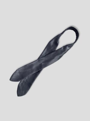 Jedwabna-opaska-do-włosów-wiązana-ciemny-szary-SENSILK-02