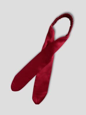 Jedwabna-opaska-do-włosów-wiązana-czerwona-SENSILK-02