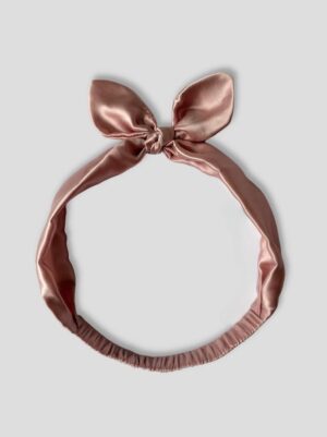 Jedwabna-opaska-do-włosów-wiązana-pudrowy-róż-SENSILK-01