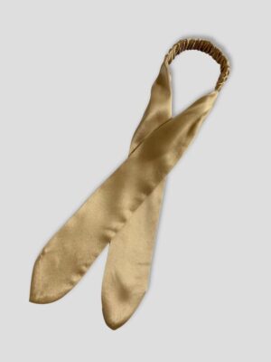Jedwabna-opaska-do-włosów-wiązana-złota-SENSILK-02