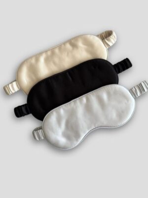 Jedwabna opaska na oczy - Czarny - obrazek 4