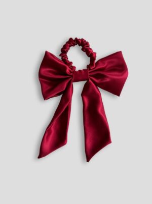 Jedwabna-kokarda-do-włosów-czerwony-SENSILK-01
