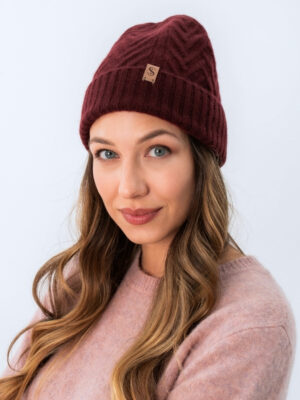 czapka-kaszmirowa-burgundowaa-SENSILK-04