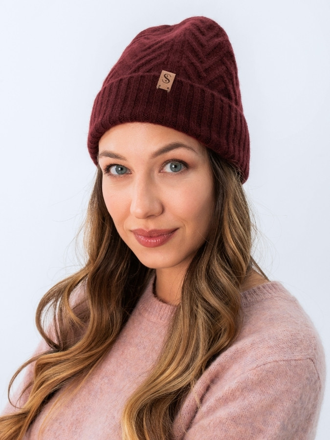 czapka-kaszmirowa-burgundowaa-SENSILK-04