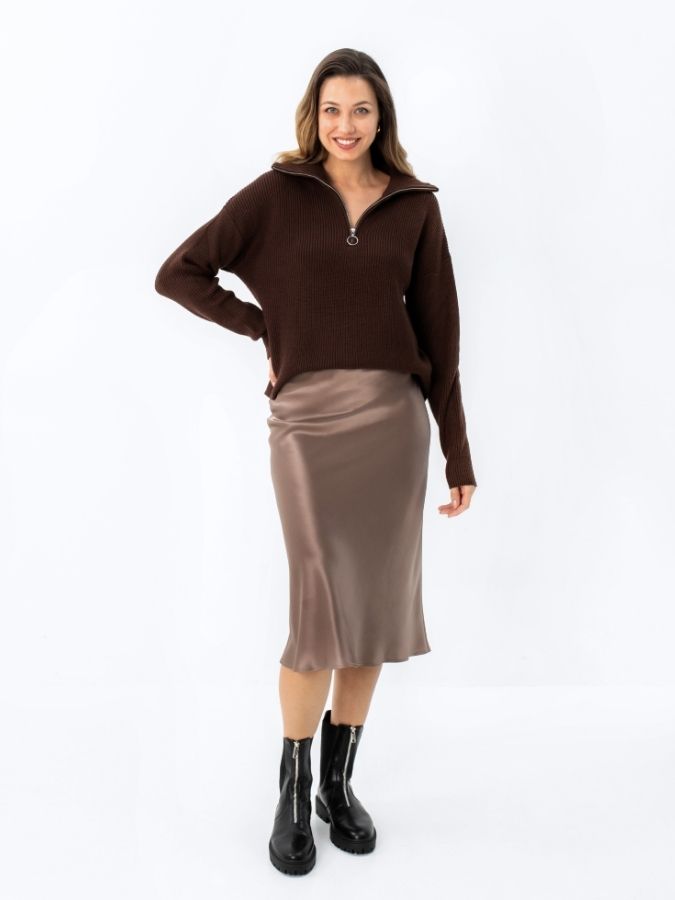 Jedwabna-spódnica-MIDI-Taupe-SENSILK-01