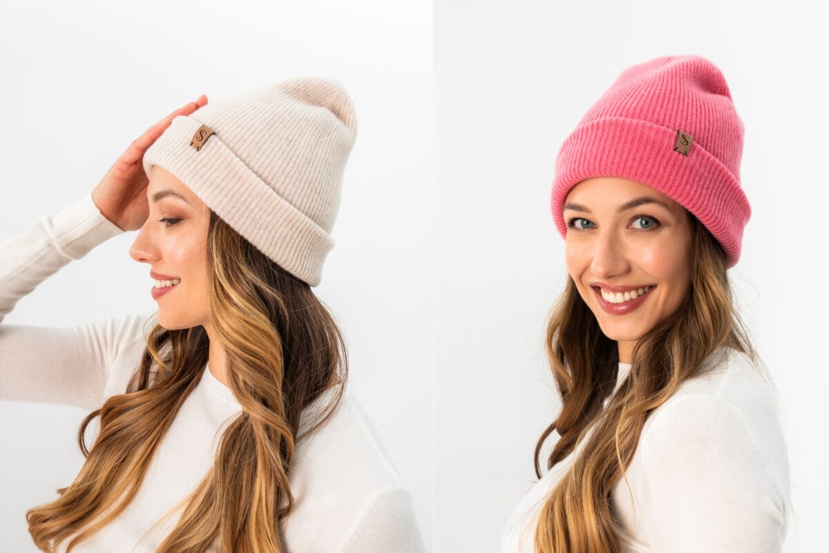Wełniane czapki z jedwabną podszewką - Prezent na Święta
