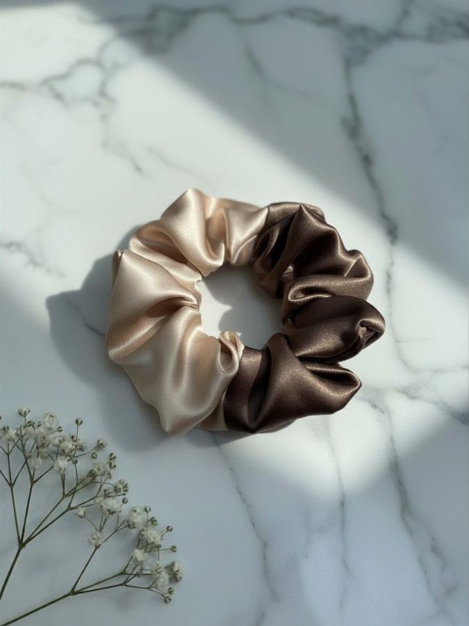 Jedwabna-scrunchie-duo-taupe-bez-SENSILK-01